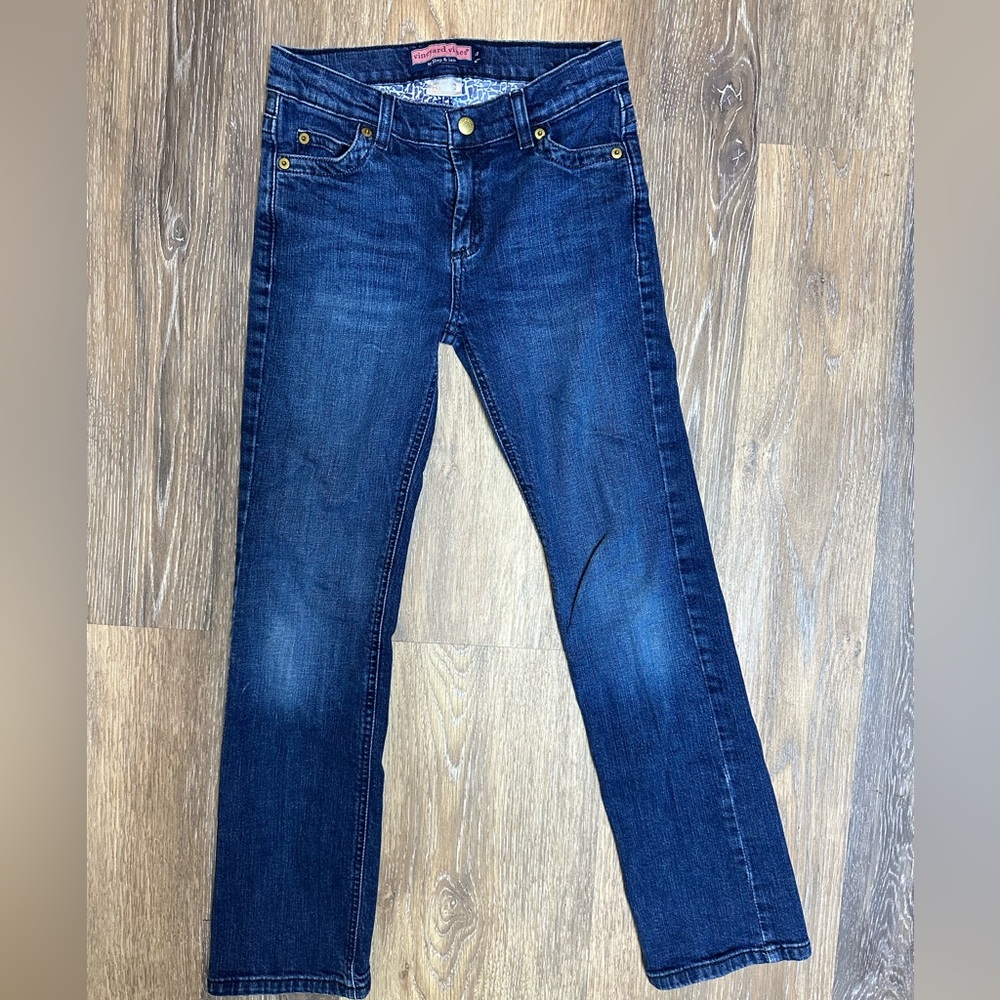 Vineyard Vines by Shep & Ivan Girl's Straight-Leg Blue Jeans Size 12.